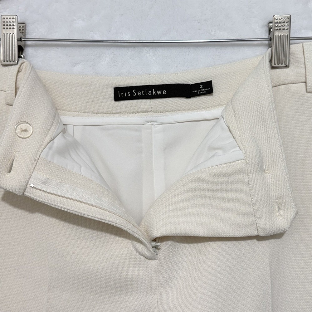 Iris Setlakwe Textured Shorts Women's Size 2 Quiet Luxury Old Money - Picture 4 of 10